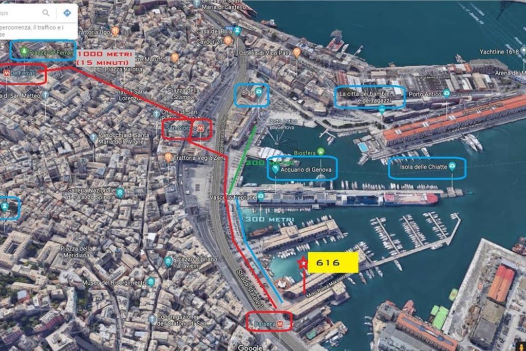 616 Genova - Loft Al Porto Antico Apartment Luaran gambar